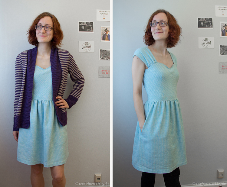 Outfit Along 2015: Olive Basket Cardigan and Cambie Dress | naehzimmerblog.de